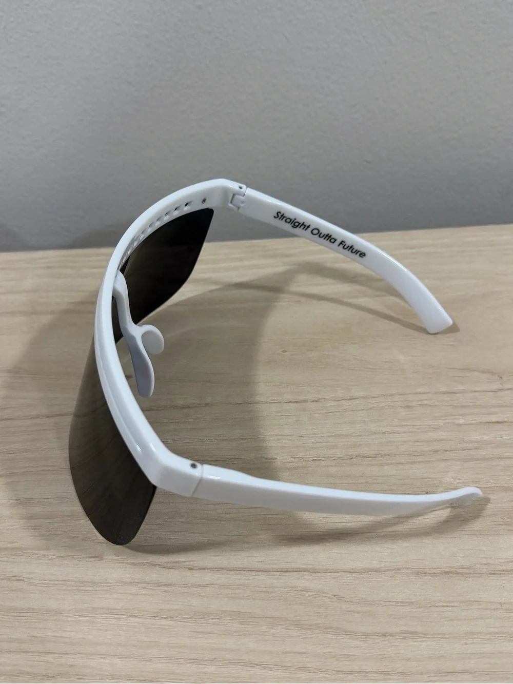 NOPEET White Shield Sunglasses Large